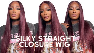 SILKY STRAIGHT CLOSURE WIG PERFECT FOR BEGINNERS FT LUVME HAIR