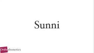 How to pronounce Sunni