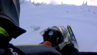 Snowmobiling In Kachess WA, near Snoqualmie Pass.