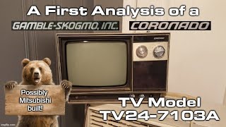 Eskie's Vlog 022724: A Gamble-Skogmo TV Model TV24-7013A