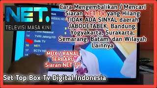 Cara mencari siaran Net TV terbaru yang hilang tidak ada sinyal di beberapa wilayah