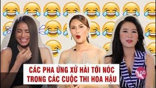 Không thể nhịn cười với các pha ứng xử hài hước tại các cuộc thi sắc đẹp