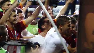 Roma - Varese 2010/2011 (finale play off primavera) ultras Roma - festeggiamenti con la squadra