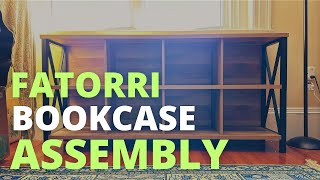 FATORRI 8 Cube Storage Organizer Bookshelf Assembly | Guinna Iron Cube Bookcase Assembly