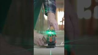 Level up your accuracy with our GreenBrite® Cross-Line Laser featuring micro-adjust.