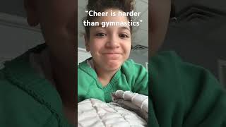 no offense, it’s just my opinion. I know cheerleaders have it tough as well. 😊#gymnast #cheerlead