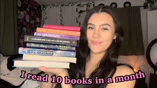 I read 10 books in a month