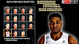 DONOVAN MITCHELL FACE CREATION NBA 2K23 CURRENT & NEXT GEN!! *BEST ON YOUTUBE* - LOOK LIKE SPIDA