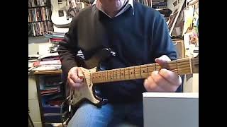 Blues in G on a K-Line Springfield Blackie Stratocaster guitar