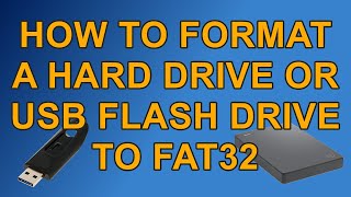 How to Format an External Drive to Fat32 so that it can be used in other devices.