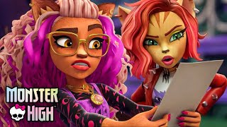 ¡Clawdeen y Toralei trabajan juntas en los parciales! | Monster High™ Latino