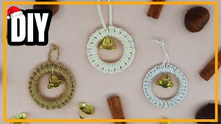 3 mini aros navideños/Coqueta Macramé