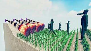 100x ZOMBIE +GIANT ZOMBIE vs 4x EVERY GOD - Totally Accurate Battle Simulator TABS