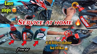 How To Service Ktm Duke 390 full service At Home / Step By Step || AsHu46