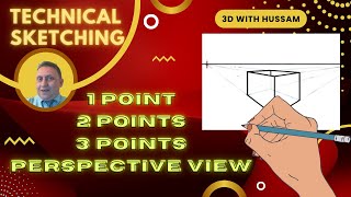 TECHNICAL SKETCHING: 1 point, 2 points, 3 points Perspective Views