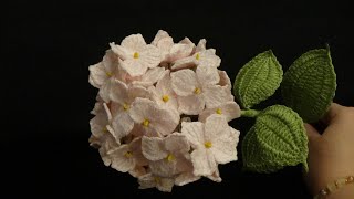 1.Crocheted Hydrangea-Flower/Floarea -Part I