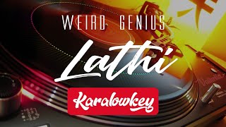 WEIRD GENIUS - LATHI LOWER KEY male KEY (KARAOKE) instrumental