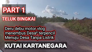 Jalan penuh kabut debu dari Tuana tuha menuju Teluk bingkai