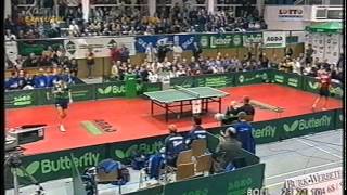 Tischtennis Bundesliga: Ma Wenge vs Timo Boll April 1999