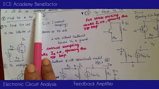 Current series Feedback Amplifier #analysis #eca