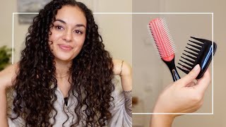 Definierte und voluminöse LOCKEN mit der DENMAN Brush und einem KAMM?! | IamAniva