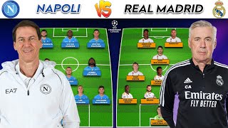 NAPOLI VS REAL MADRID 🔥| POTENTIAL TEAM LINEUPS UEFA CHAMPIONS LEAGUE 23/24