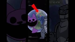 Catnap Vs. Godzilla GoogLe Earth🌍#shorts #shortsvideo #viral #shortsfeed #tiktok #jg568 #fypシ