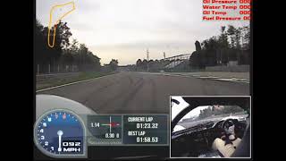 Lola T70 Mk3 qualifying laps at Monza for Peter Auto CER1 September 2020