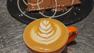 Beautiful Flatwhite art tulips