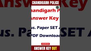 Chandigarh Police Answer Key OUT | by result guru