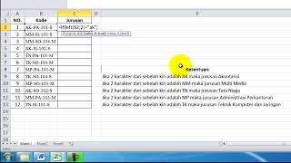 GABUNGAN FUNGSI IF DAN LEFT PERSIAPAN UJI KOMPETENSI KEAHLIAN SMK AKUNTANSI