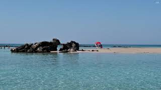 Παραλία Ελαφονήσι/ Elafonissi beach,  Crete in 4K