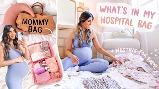 Packing My Hospital Bag! + Nesting/Prepping for BABY GIRL *IT'S TIME*