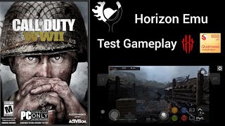 Horizon Emu emulator gameplay Call of duty WWII test Red Magic 6 Pro sd888