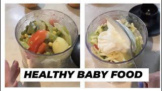 Healthy Baby Food Fresh Mix Vegetables with cheese and yogurt | Dalia In Australia