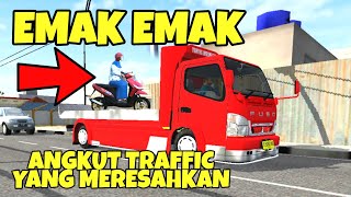 WAJIB COBA! CARA ANGKUT TRAFFIC KE TRUCK TOWING DI BUSSID - BUS SIMULATOR INDONESIA