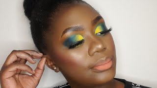 TROPICAL GREEN MAKEUP || @JAMES CHARLES PALETTE