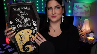 ASMR Trying New Makeup: The Nightmare Before Christmas Collection 💚