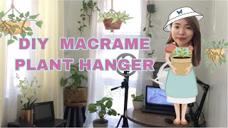 DIY MACRAME PLANT HANGER | STEP BY STEP PROCEDURE | SHINE ON VLOGS