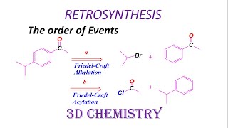 retrosynthesis the Order of Events | order of events | #Guide line#1 | 3D chemistry