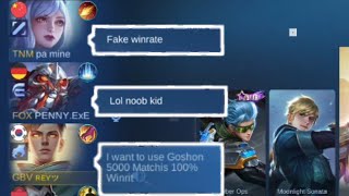 FAKE WINRATE PRANK ON RANKED GAME AND THIS WHAT HAPPENED!