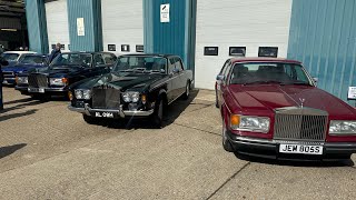 Rolls Royce Silver Spirit lll Classic Car Meet at a Coach Depot, with burnt bacon rolls !!