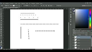 Linea tratteggiata con Photoshop