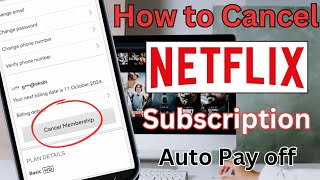 How to cancel netflix subscription ll Netflix auto pay cancel kaise kare