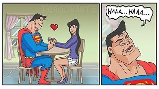 Artist Draws Funny Side Of Superheroes Hilarious Comics