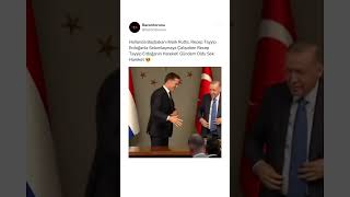 Recep Tayyip erdoğan Hollanda Başbakanına Resmi Racon Kesiyor #raconsahneleri