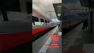 Eurocity 37 / Trenitalia / Genève - Milano Centrale / en gare d'Etoy, en Suisse !