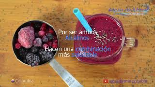 Jugo de Frutos Rojos más Alcalino con Agua de Mar