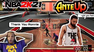 I WENT TO NBA 2K21 ANTE UP (STAGE) FOR THE FIRST TIME AND THIS HAPPENED.... (Thank you Ronnie 2k)