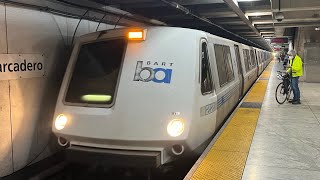 Bay Area Rapid Transit 1973 Rohr A2 car 1228 on the Yellow line